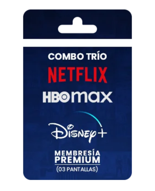 Trío: Netflix – Disney+ – HBO Max